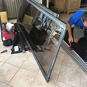 sliding glass door frame repair Visalia